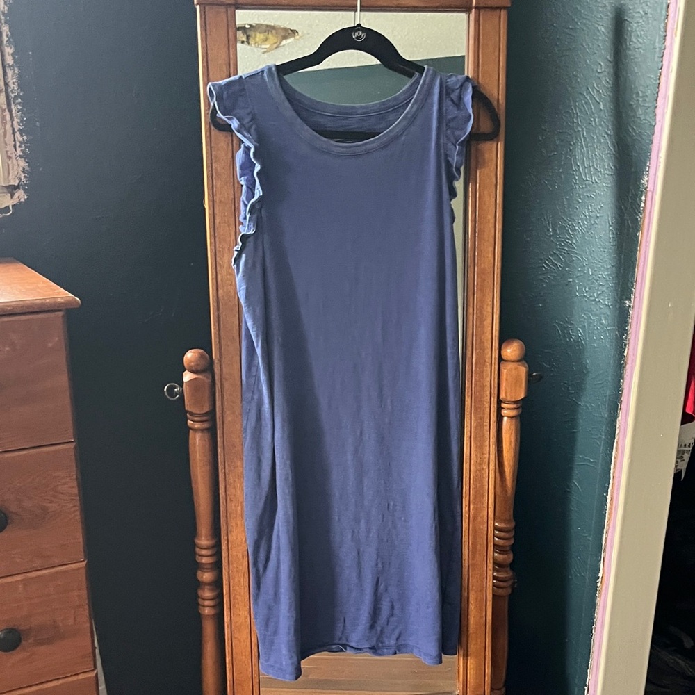 Universal Thread Blue Flutter Sleeve Dress